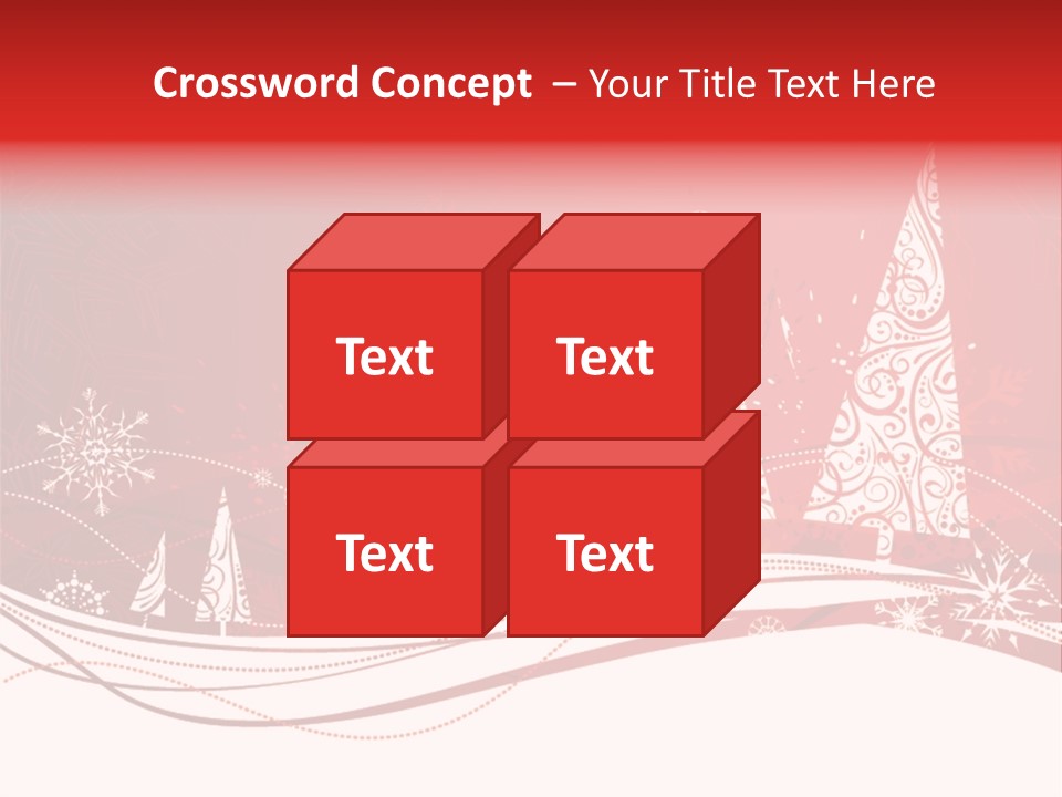 A Red And White Christmas Powerpoint Presentation PowerPoint Template