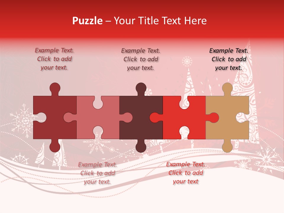A Red And White Christmas Powerpoint Presentation PowerPoint Template