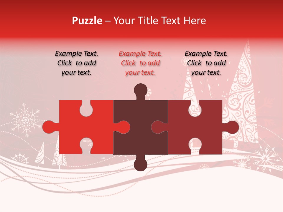 A Red And White Christmas Powerpoint Presentation PowerPoint Template