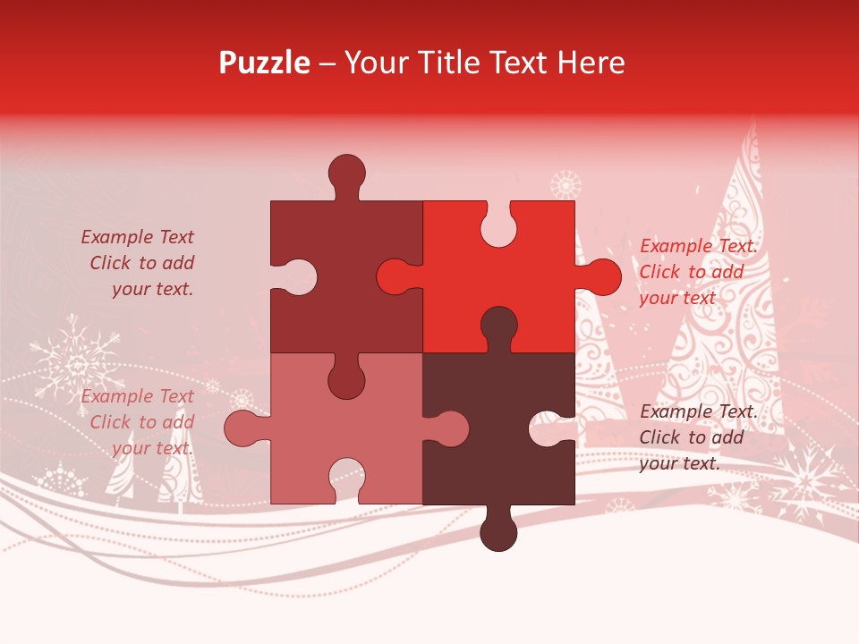 A Red And White Christmas Powerpoint Presentation PowerPoint Template