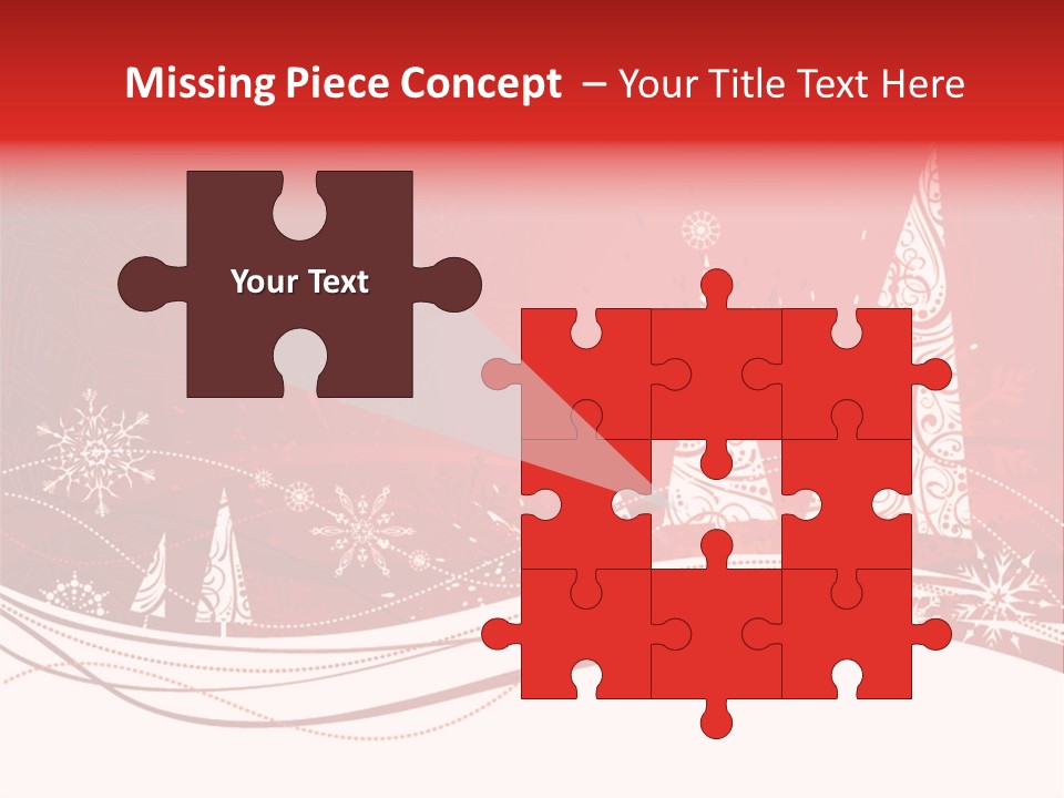 A Red And White Christmas Powerpoint Presentation PowerPoint Template