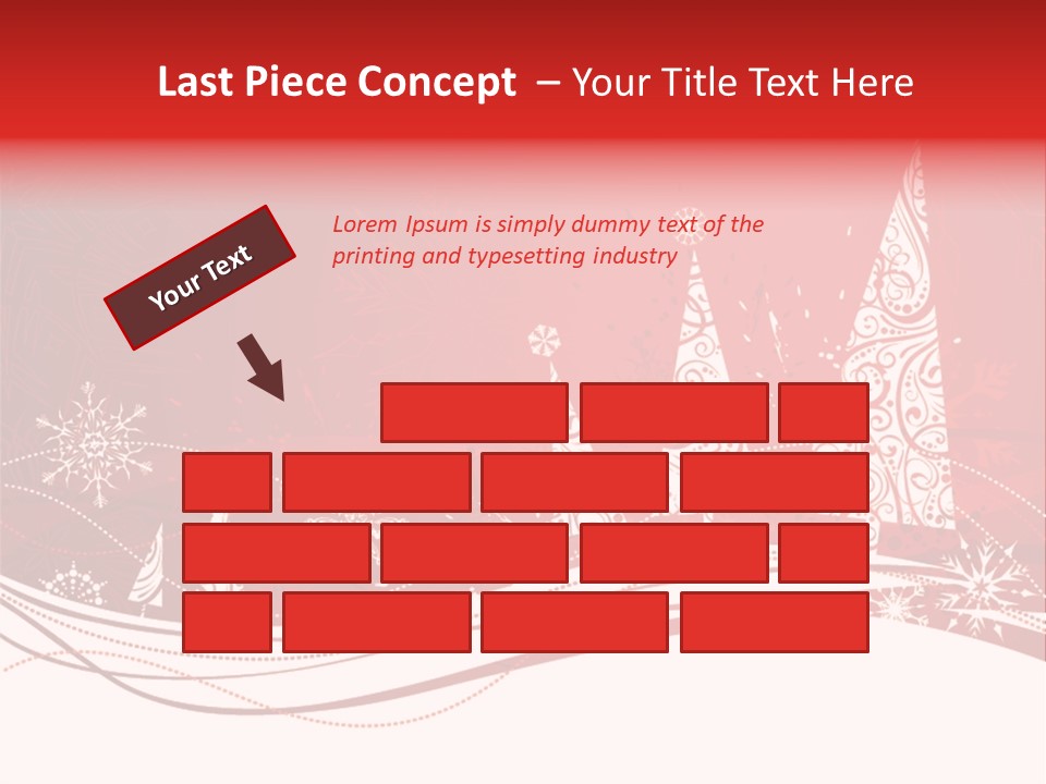 A Red And White Christmas Powerpoint Presentation PowerPoint Template