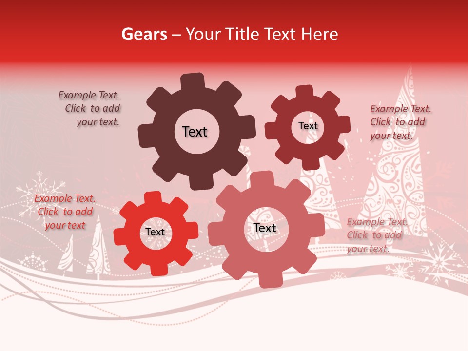 A Red And White Christmas Powerpoint Presentation PowerPoint Template