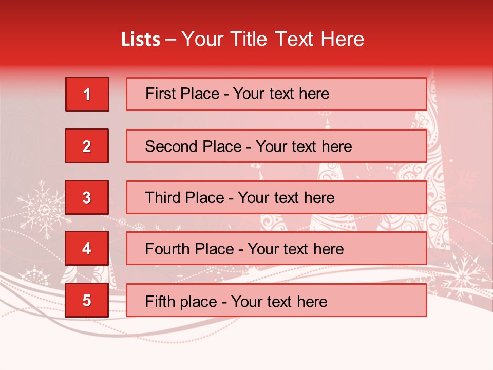 A Red And White Christmas Powerpoint Presentation PowerPoint Template