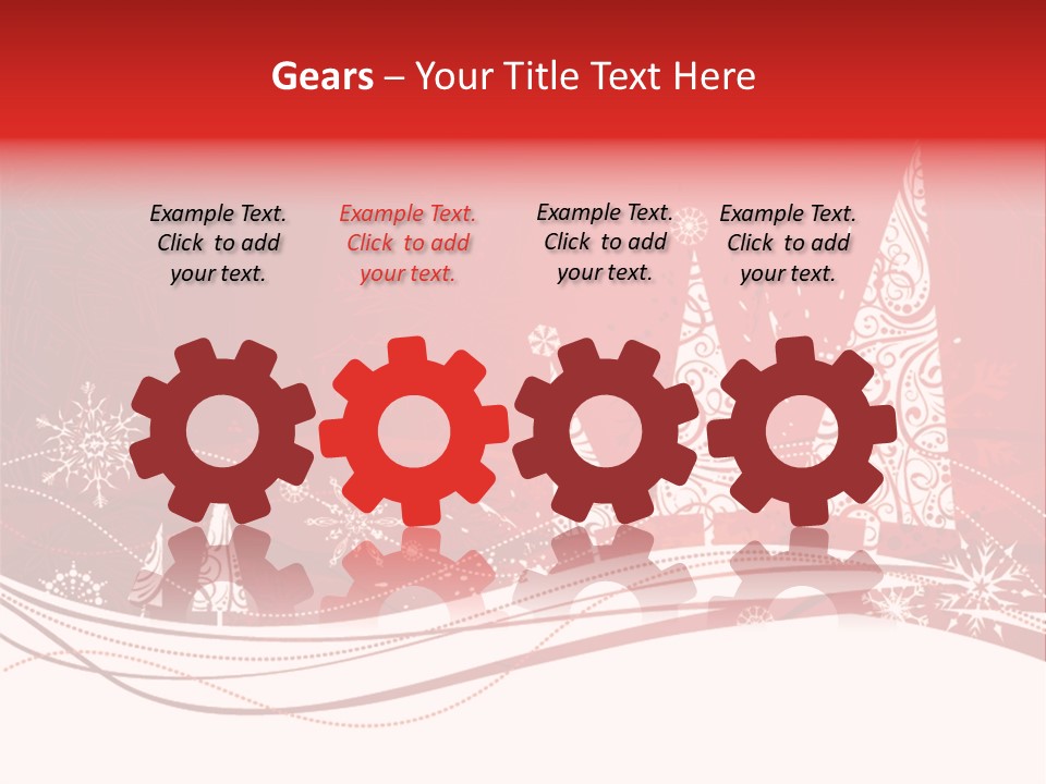 A Red And White Christmas Powerpoint Presentation PowerPoint Template
