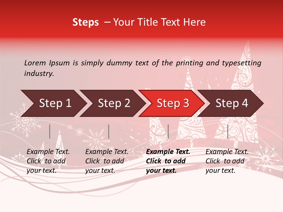 A Red And White Christmas Powerpoint Presentation PowerPoint Template