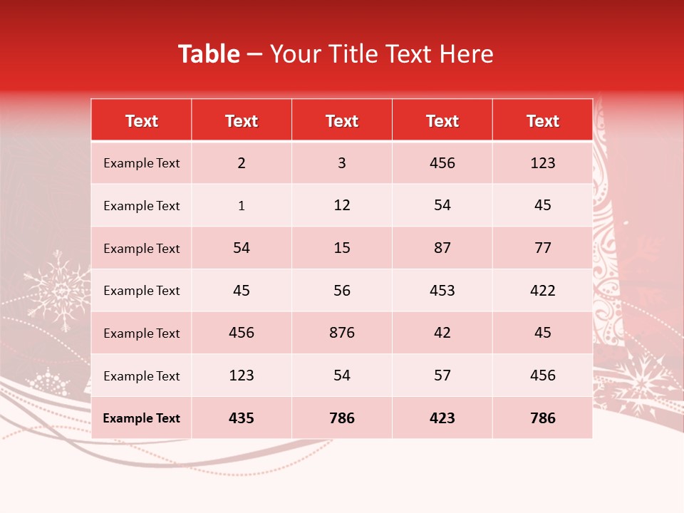 A Red And White Christmas Powerpoint Presentation PowerPoint Template