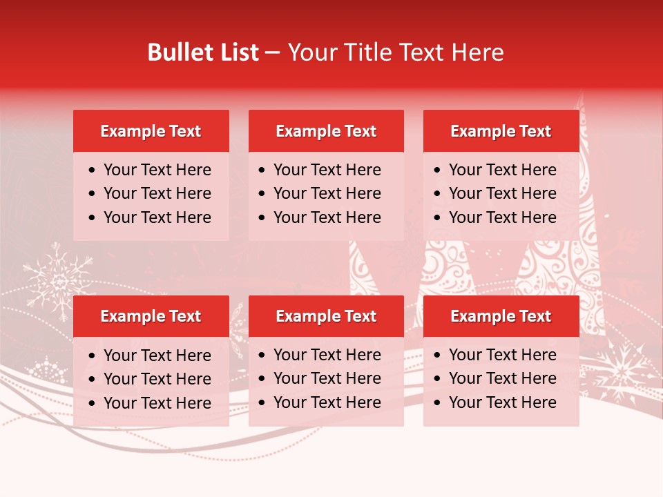 A Red And White Christmas Powerpoint Presentation PowerPoint Template