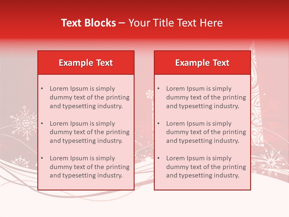 A Red And White Christmas Powerpoint Presentation PowerPoint Template