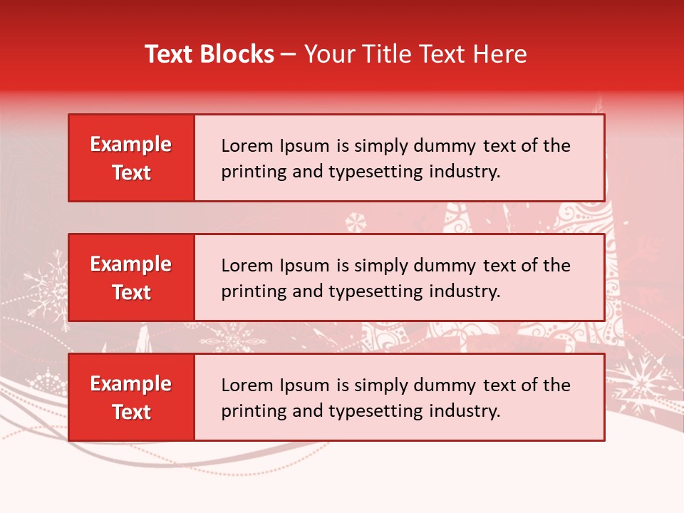 A Red And White Christmas Powerpoint Presentation PowerPoint Template