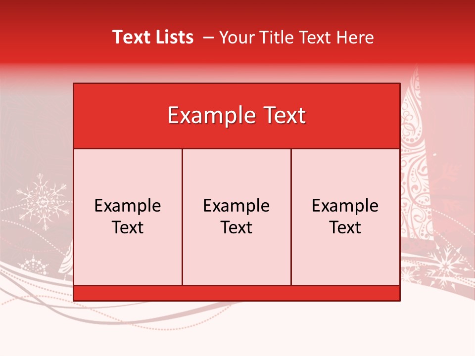 A Red And White Christmas Powerpoint Presentation PowerPoint Template