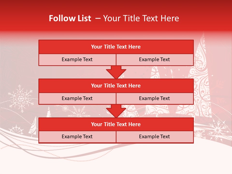 A Red And White Christmas Powerpoint Presentation PowerPoint Template