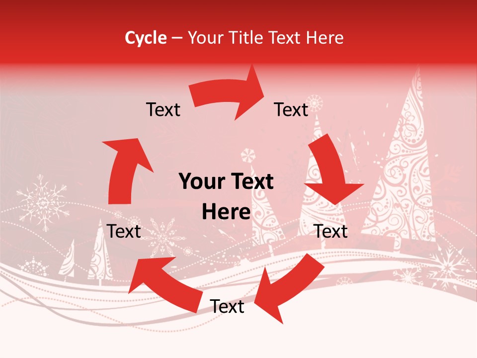 A Red And White Christmas Powerpoint Presentation PowerPoint Template