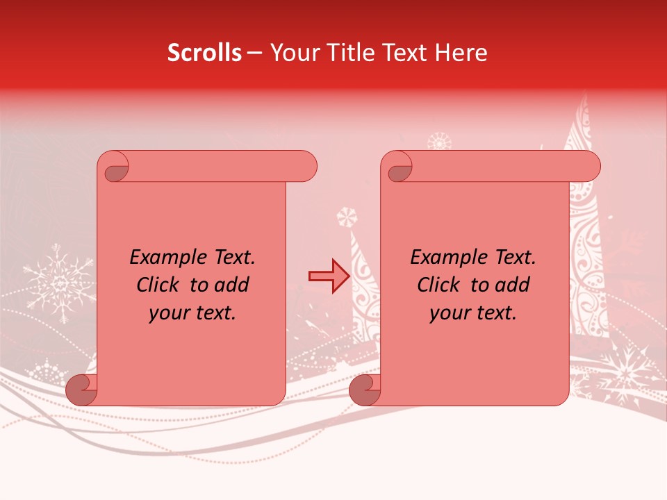 A Red And White Christmas Powerpoint Presentation PowerPoint Template