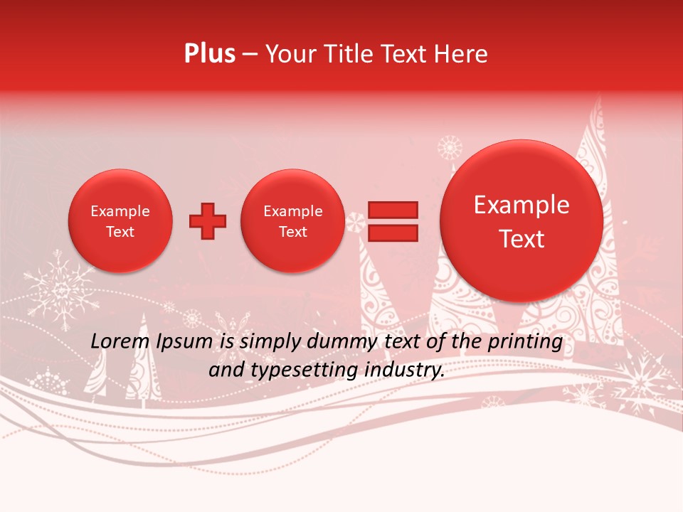 A Red And White Christmas Powerpoint Presentation PowerPoint Template