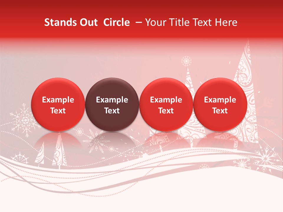 A Red And White Christmas Powerpoint Presentation PowerPoint Template
