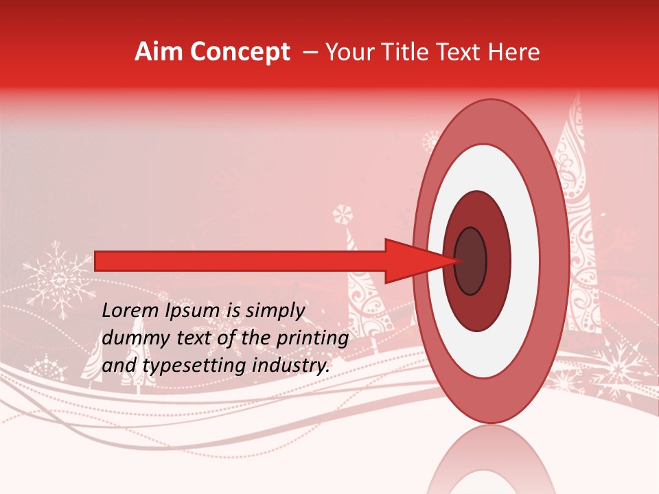 A Red And White Christmas Powerpoint Presentation PowerPoint Template