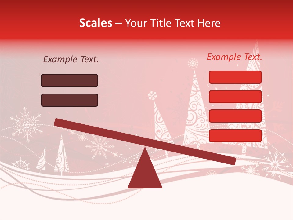 A Red And White Christmas Powerpoint Presentation PowerPoint Template