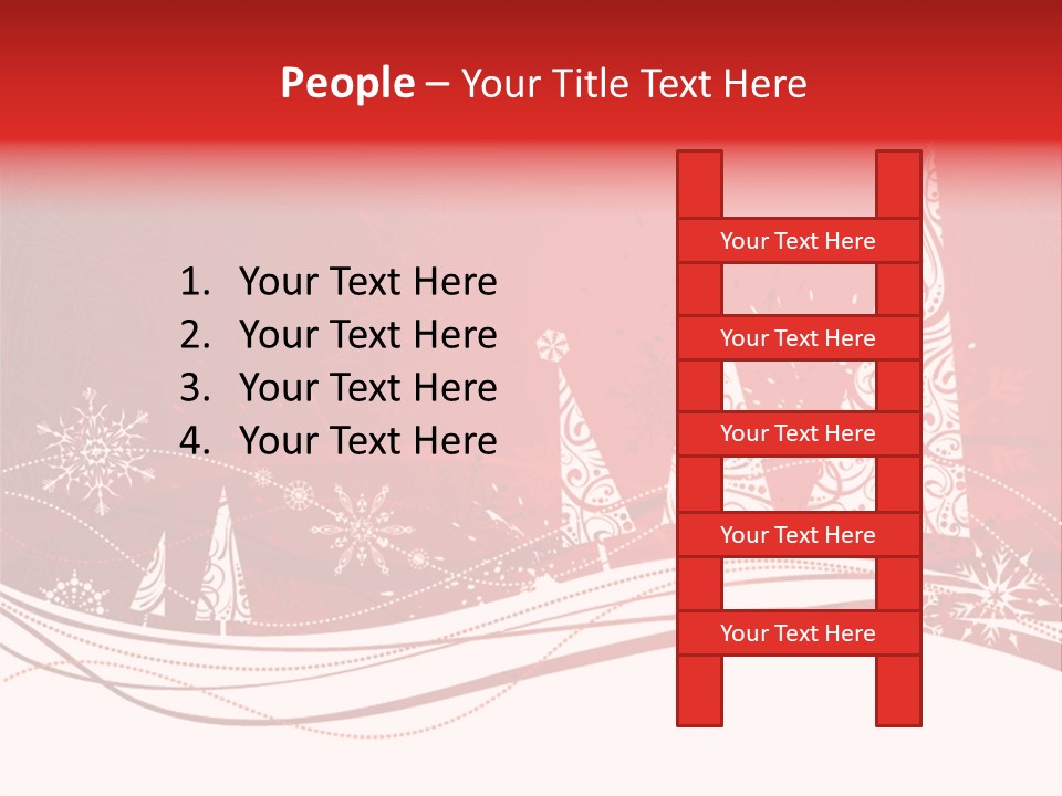 A Red And White Christmas Powerpoint Presentation PowerPoint Template