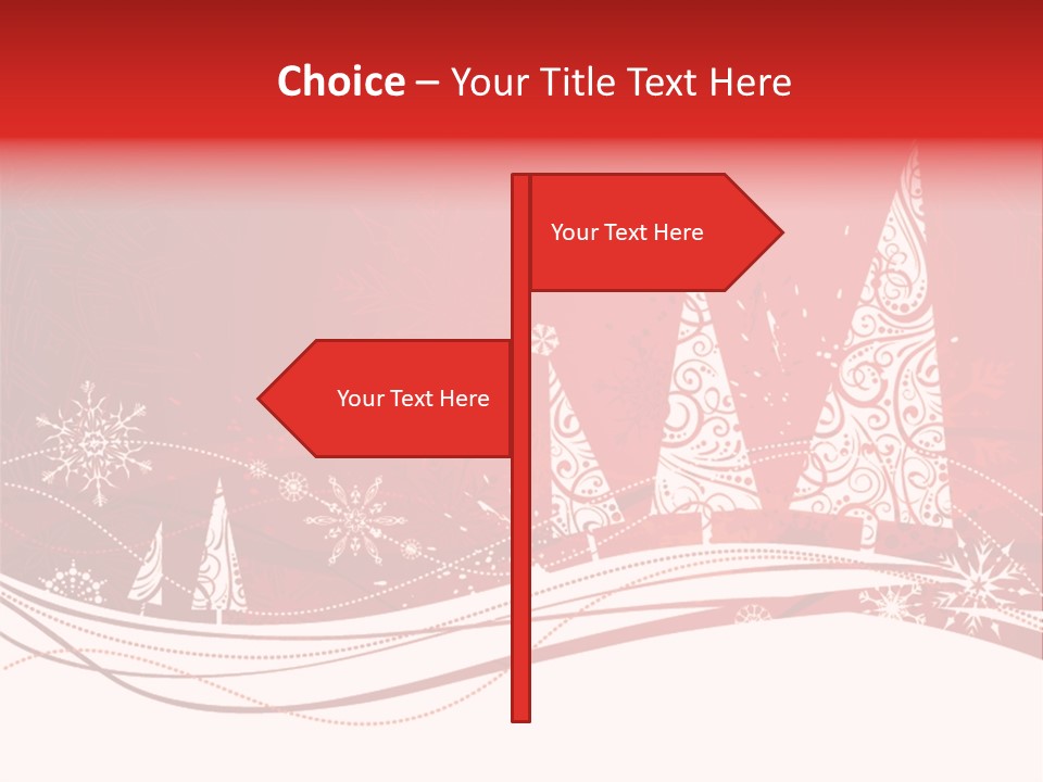 A Red And White Christmas Powerpoint Presentation PowerPoint Template
