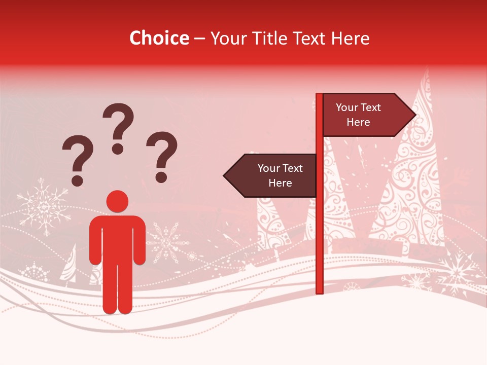 A Red And White Christmas Powerpoint Presentation PowerPoint Template