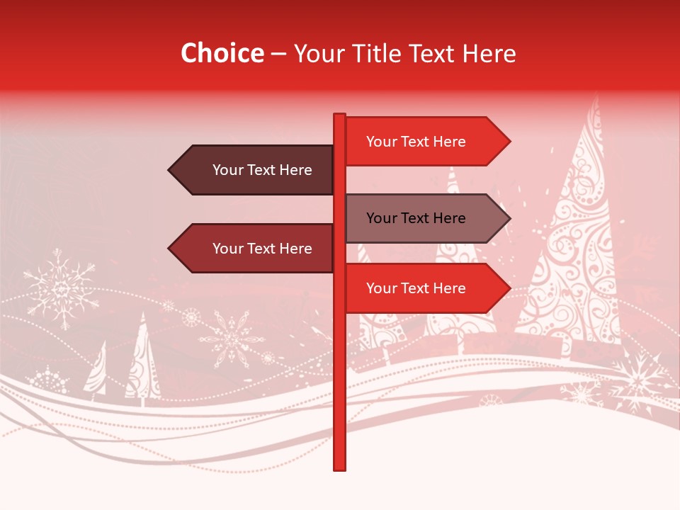 A Red And White Christmas Powerpoint Presentation PowerPoint Template