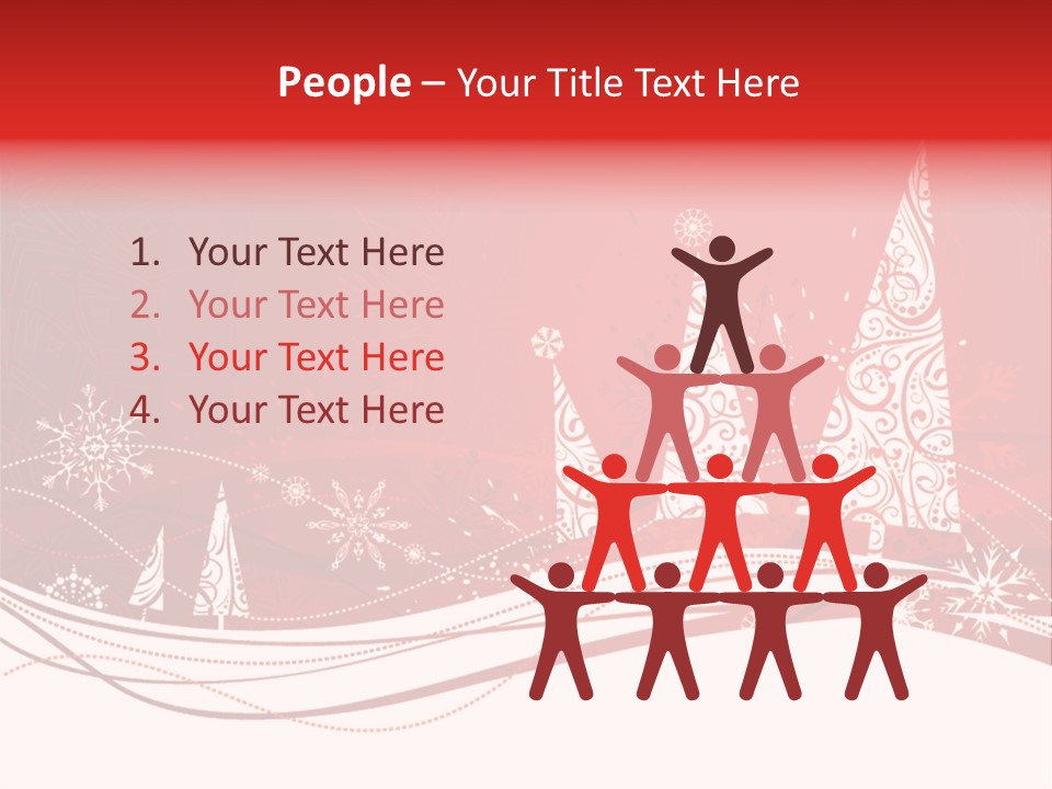 A Red And White Christmas Powerpoint Presentation PowerPoint Template