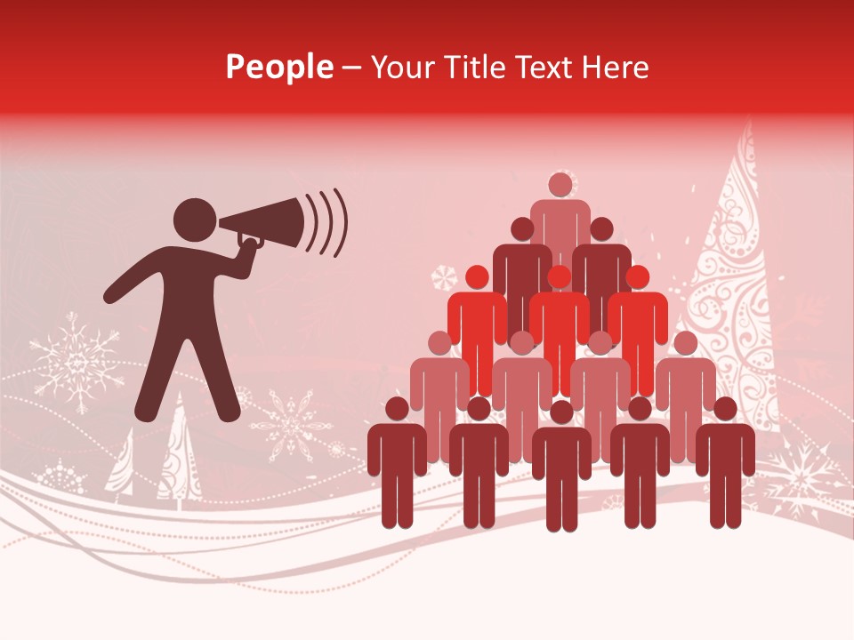 A Red And White Christmas Powerpoint Presentation PowerPoint Template