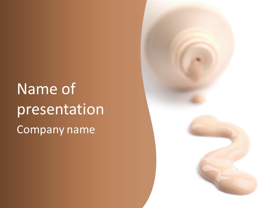 Females Bottle Background PowerPoint Template