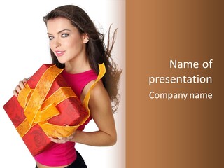 Beauty Package Smiling PowerPoint Template