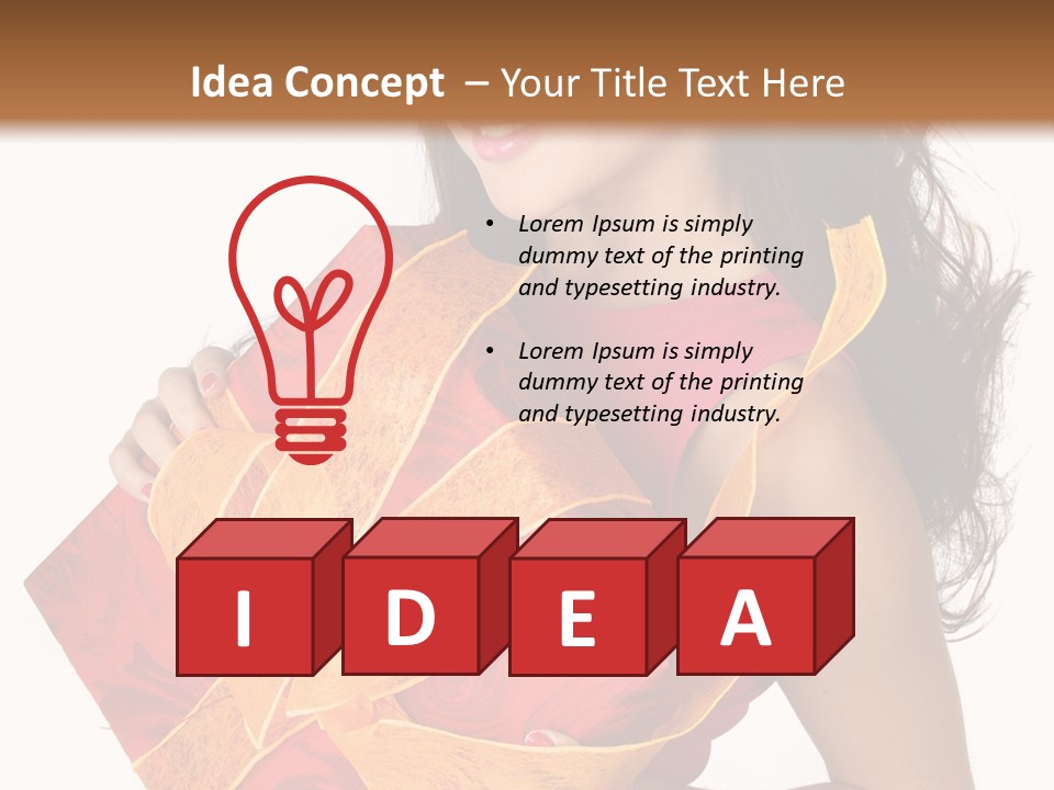 Beauty Package Smiling PowerPoint Template
