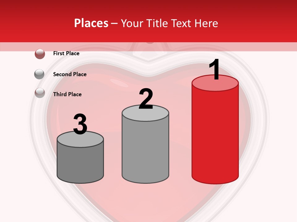 Red Love White PowerPoint Template
