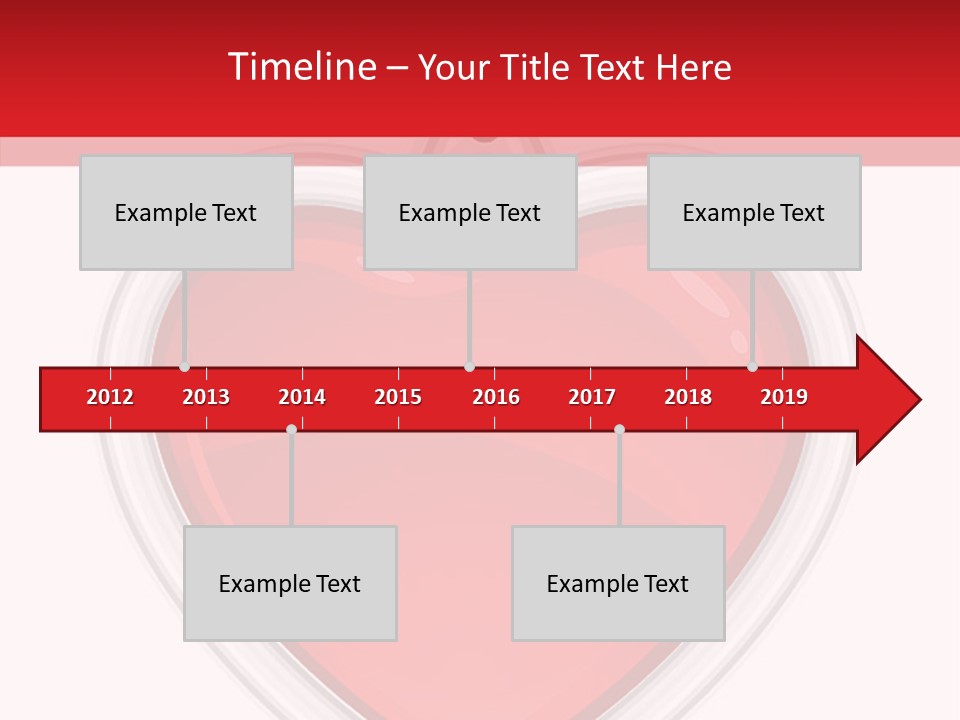 Red Love White PowerPoint Template