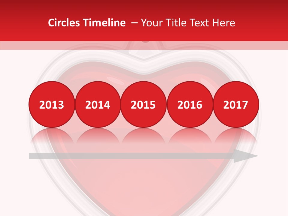 Red Love White PowerPoint Template