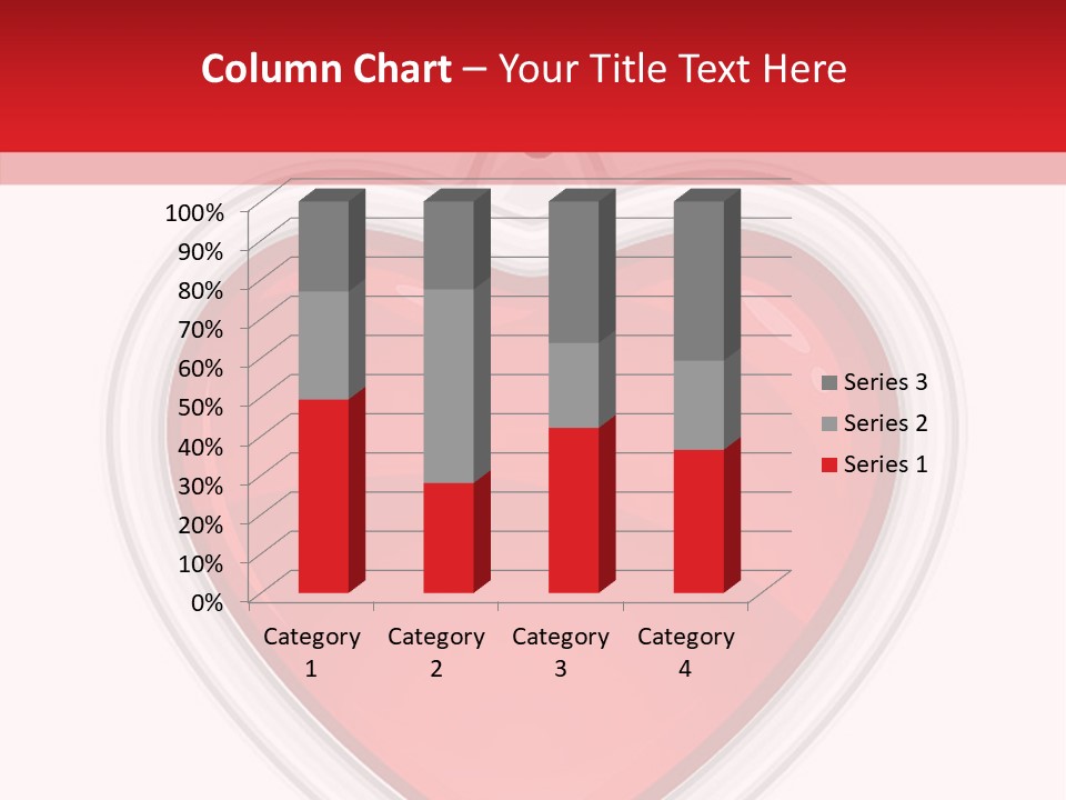 Red Love White PowerPoint Template