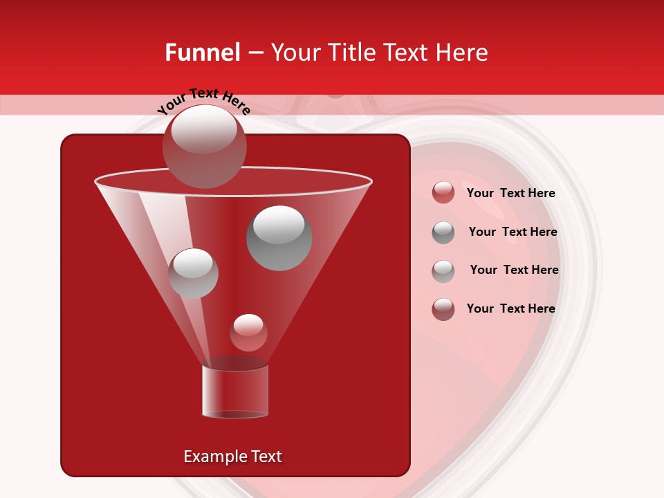 Red Love White PowerPoint Template