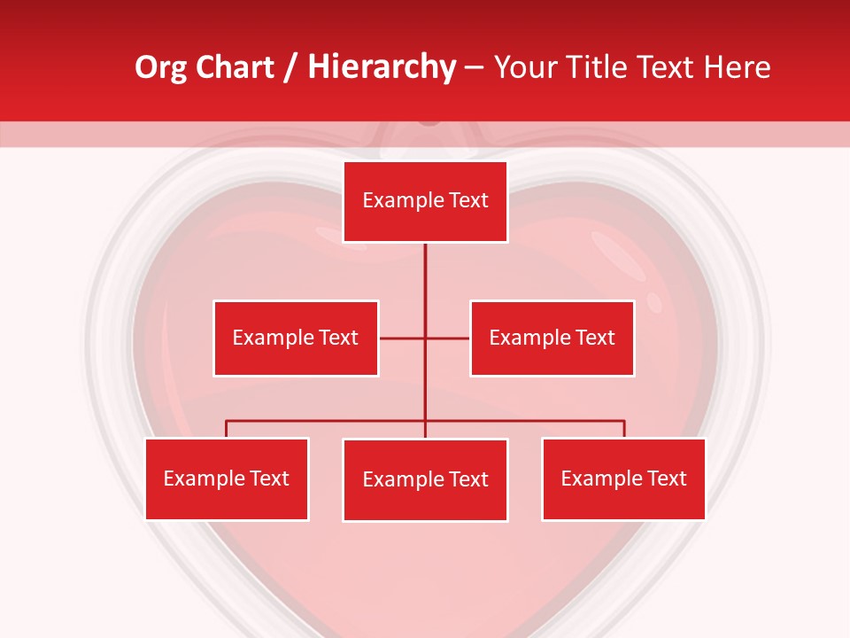 Red Love White PowerPoint Template