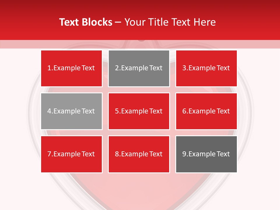 Red Love White PowerPoint Template