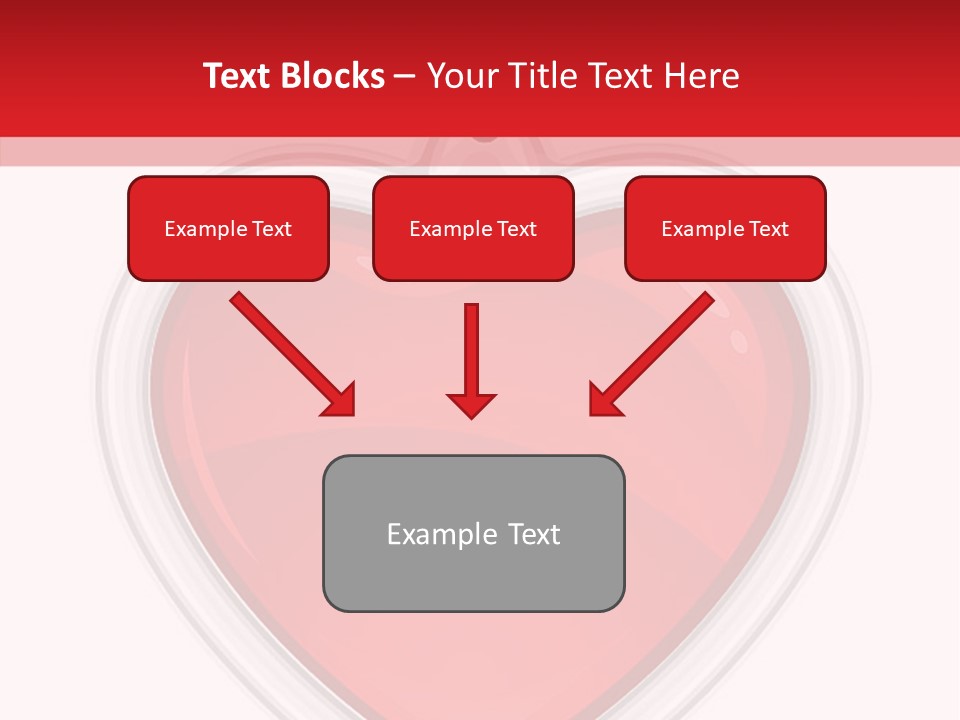 Red Love White PowerPoint Template