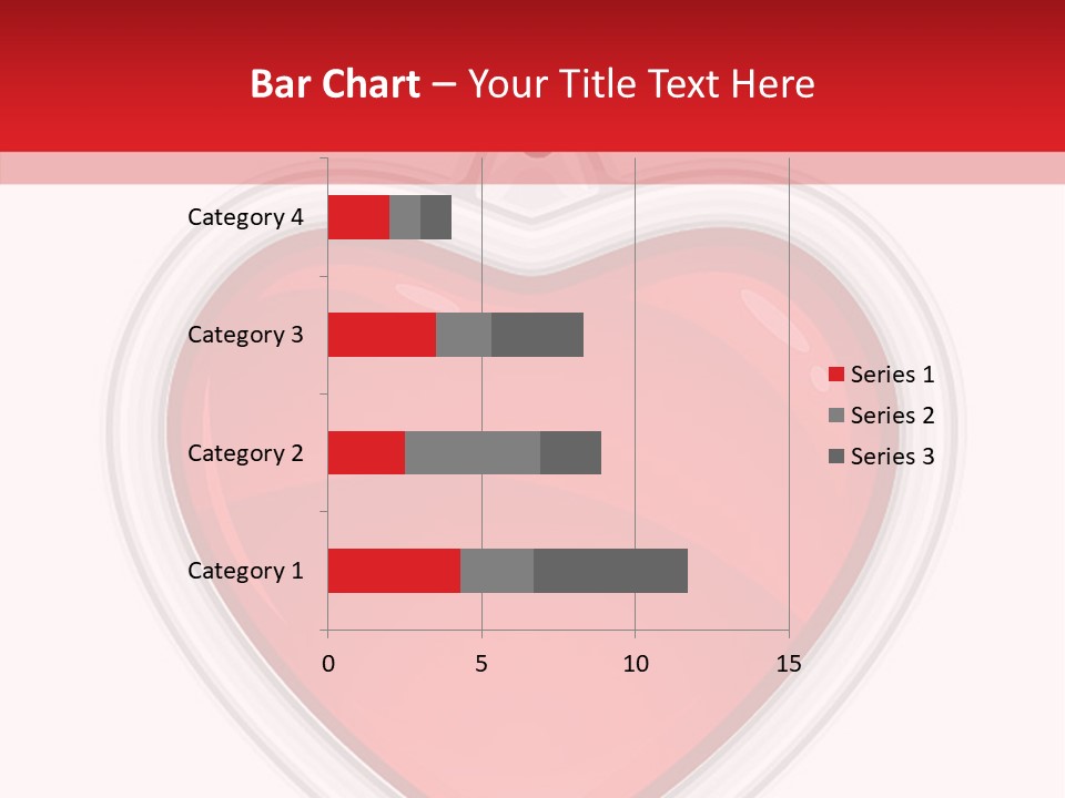 Red Love White PowerPoint Template