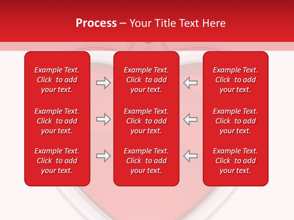 Red Love White PowerPoint Template