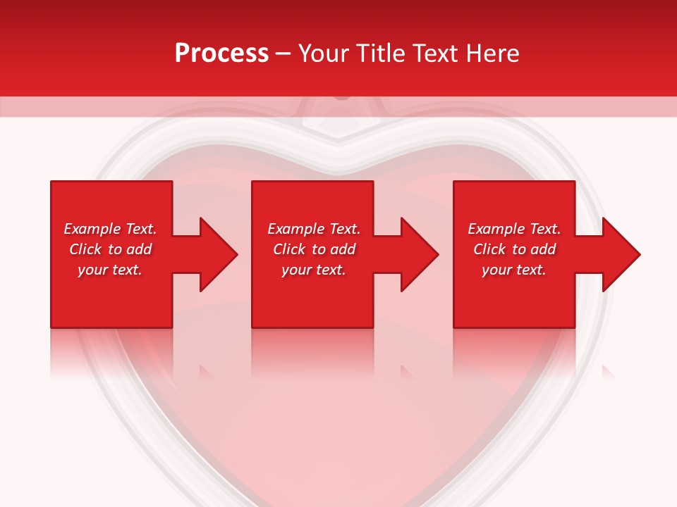 Red Love White PowerPoint Template