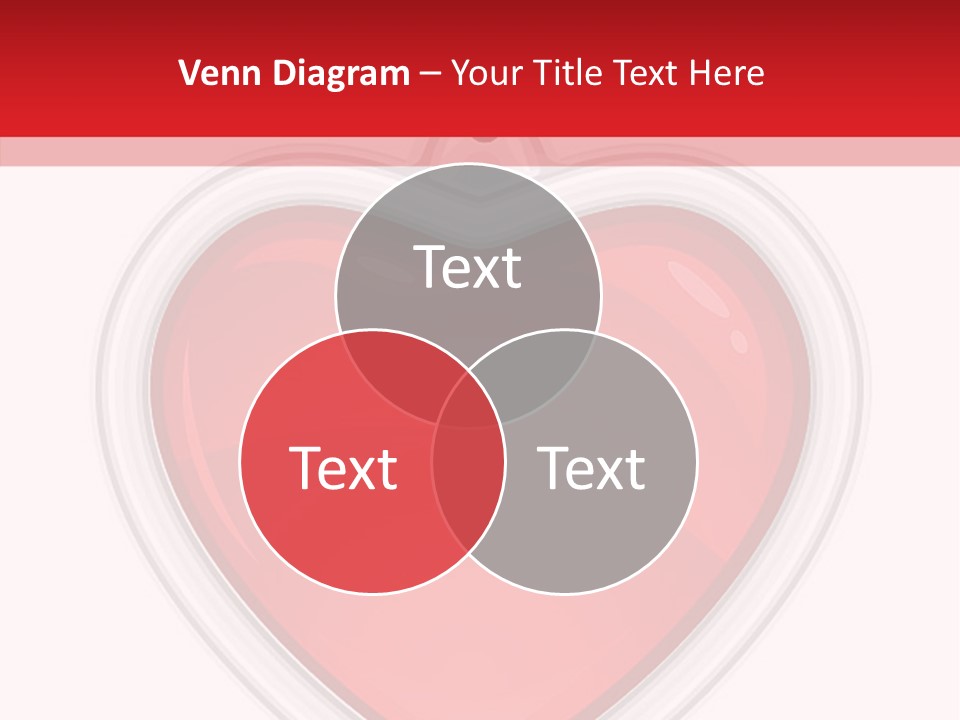 Red Love White PowerPoint Template