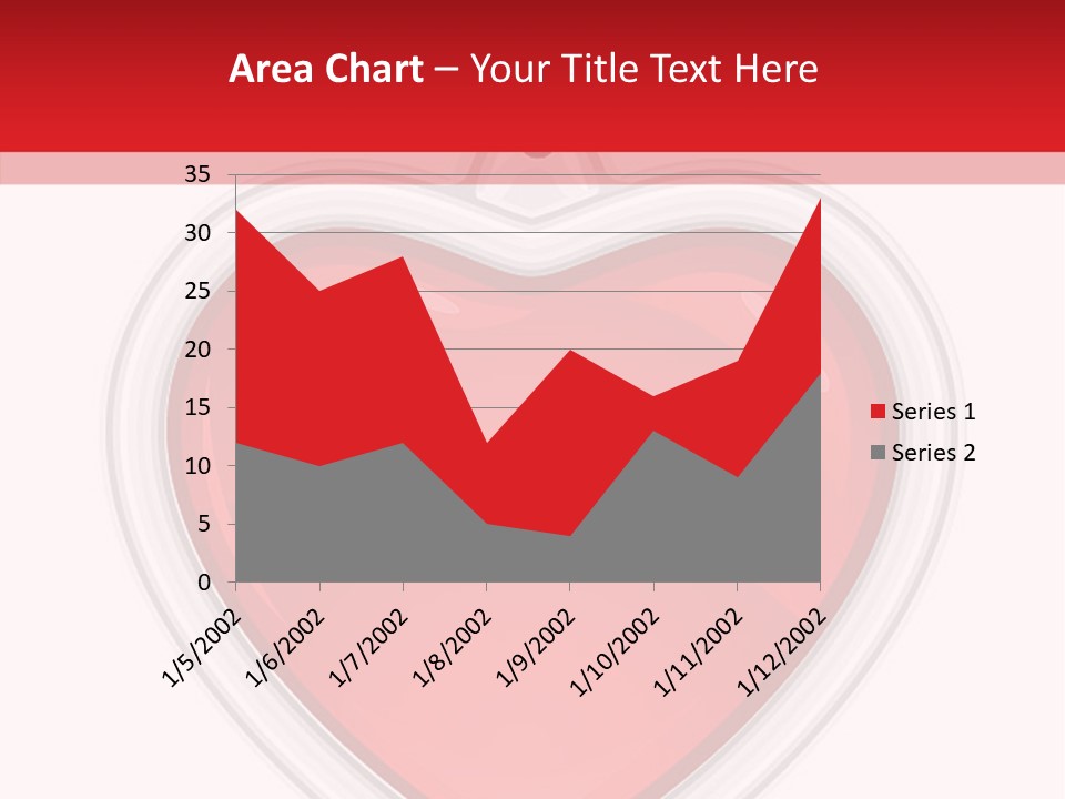 Red Love White PowerPoint Template