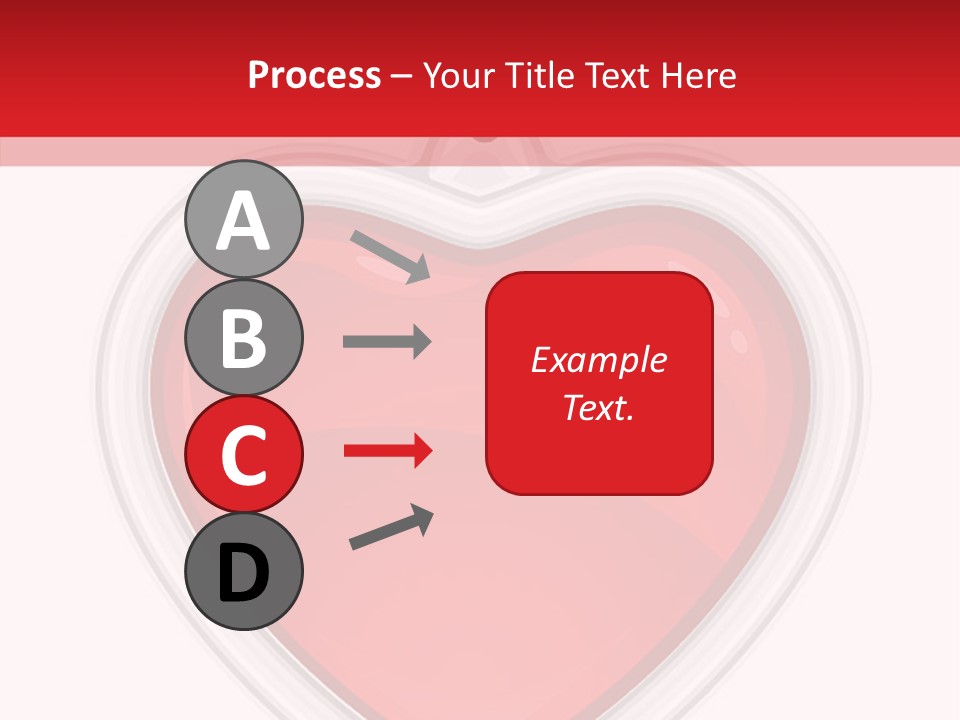 Red Love White PowerPoint Template