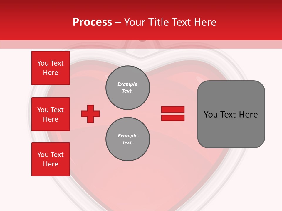 Red Love White PowerPoint Template
