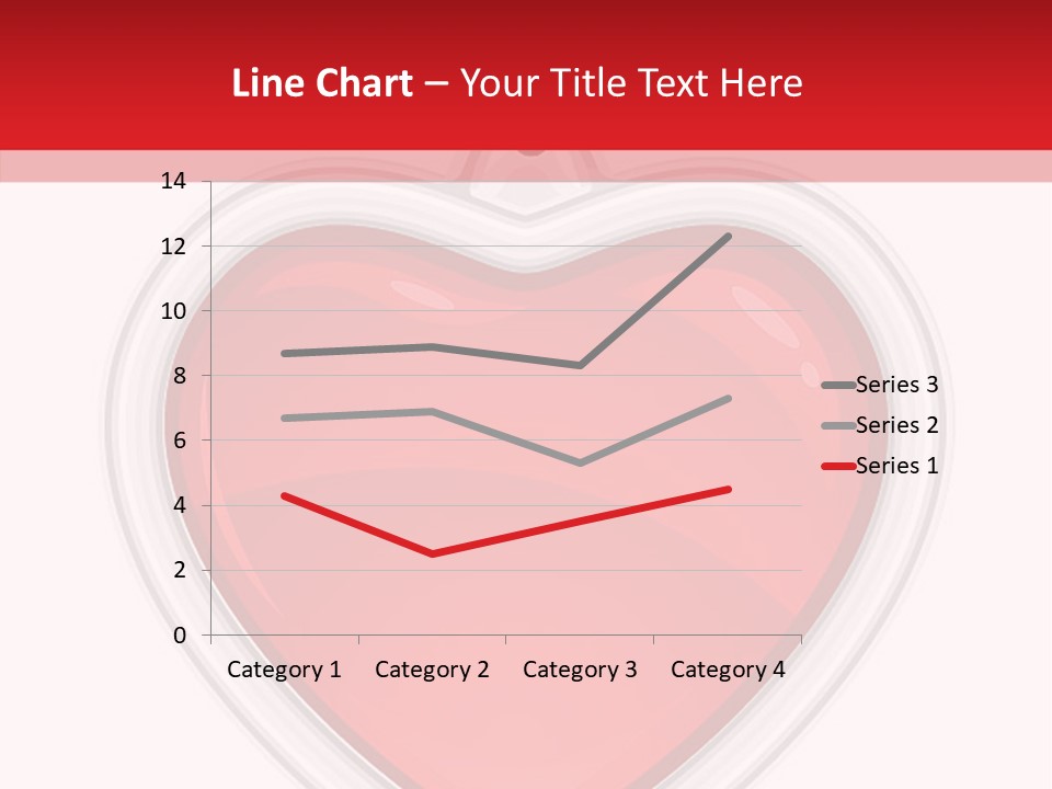Red Love White PowerPoint Template