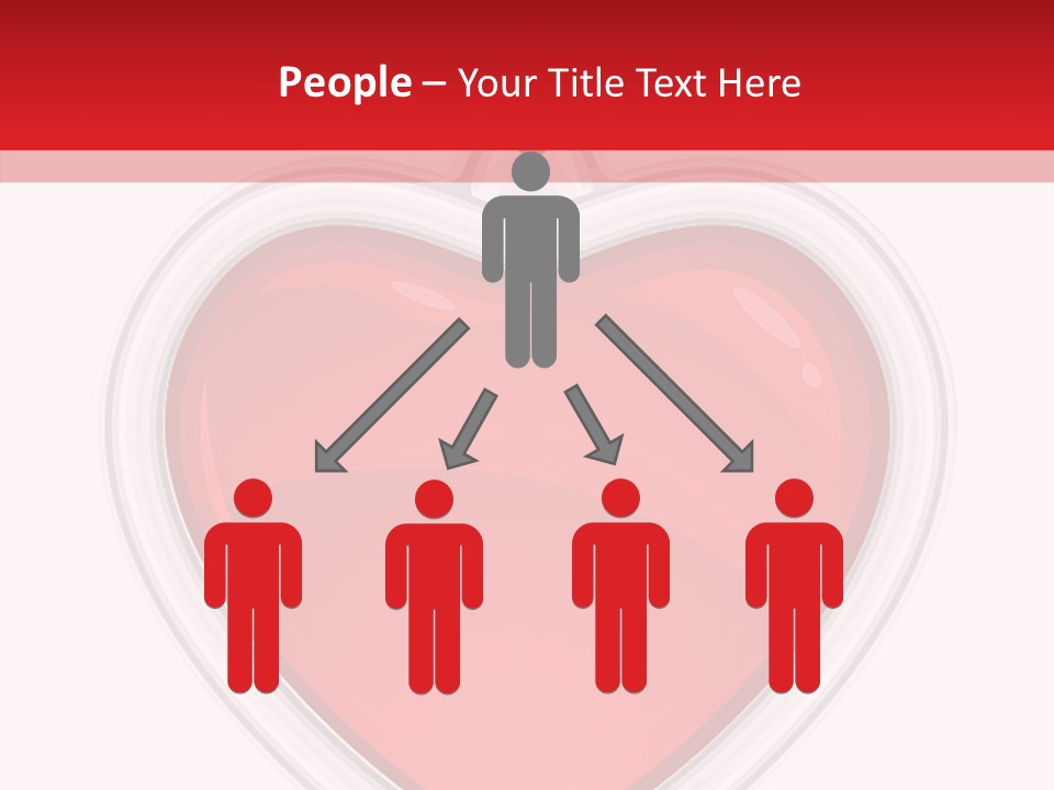 Red Love White PowerPoint Template