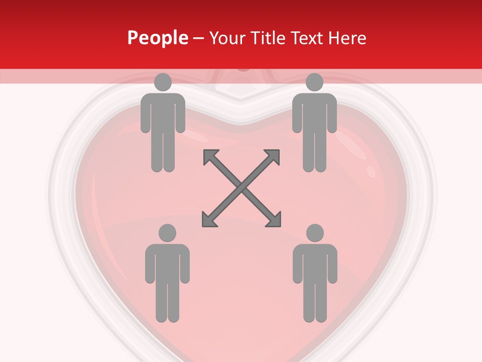 Red Love White PowerPoint Template