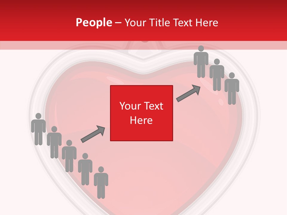 Red Love White PowerPoint Template